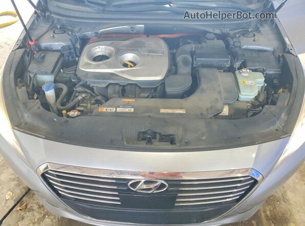 KMHE34L17GA008976 2016 HYUNDAI SONATA Silver უკანა სალონის ხედი