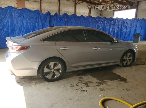 KMHE34L17GA008976 2016 HYUNDAI SONATA Silver უკანა მარჯვენა