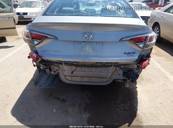 KMHE34L17GA009948 2016 HYUNDAI SONATA HYBRID Серебряный Вид спереди