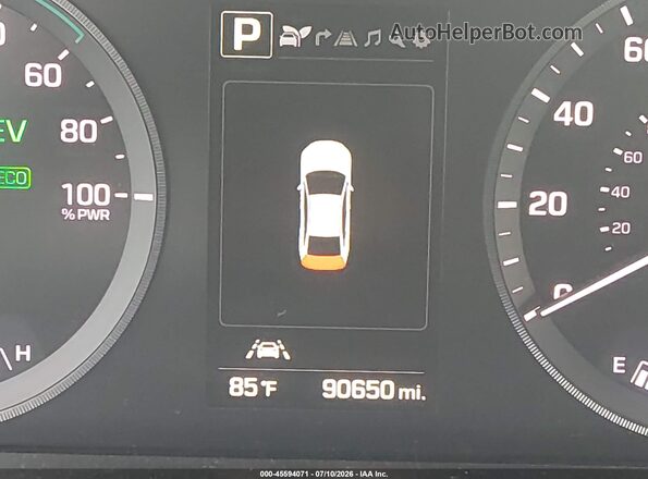 KMHE34L17GA020240 2016 HYUNDAI SONATA HYBRID Red 