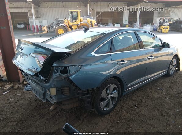 KMHE34L17GA026281 2016 HYUNDAI SONATA HYBRID Blue Задня права чверть