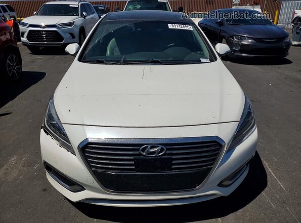KMHE34L17HA050730 2017 HYUNDAI SONATA White Դիմացի տեսք