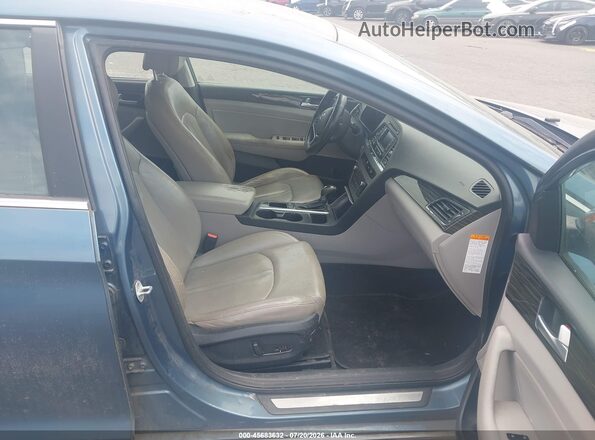 KMHE34L19GA025777 2016 HYUNDAI SONATA HYBRID Blue Widok wnętrza z przodu