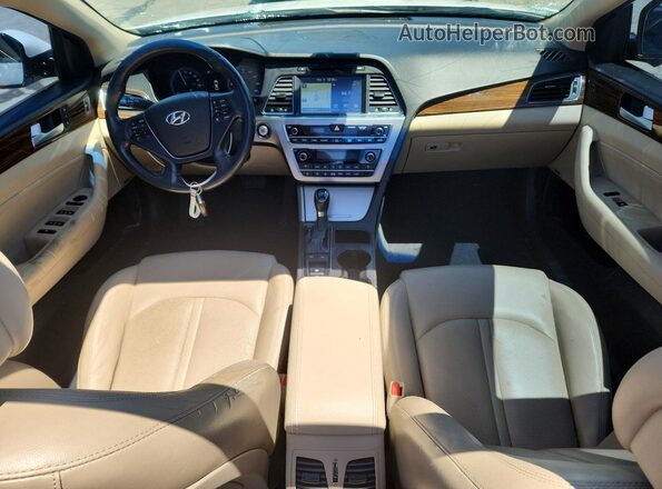 KMHE34L1XGA018739 2016 HYUNDAI SONATA Белый Вид панели приборов