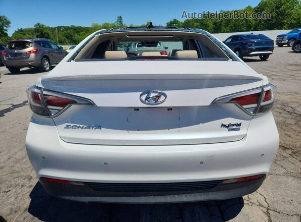 KMHE34L1XGA018739 2016 HYUNDAI SONATA Белый Вид сзади