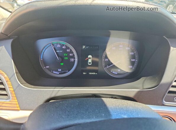 KMHE34L1XGA018739 2016 HYUNDAI SONATA Белый Вид щитка приборов