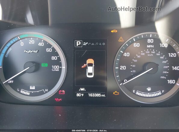 KMHE34L1XGA023228 2016 HYUNDAI SONATA HYBRID White Вид задніх сидінь