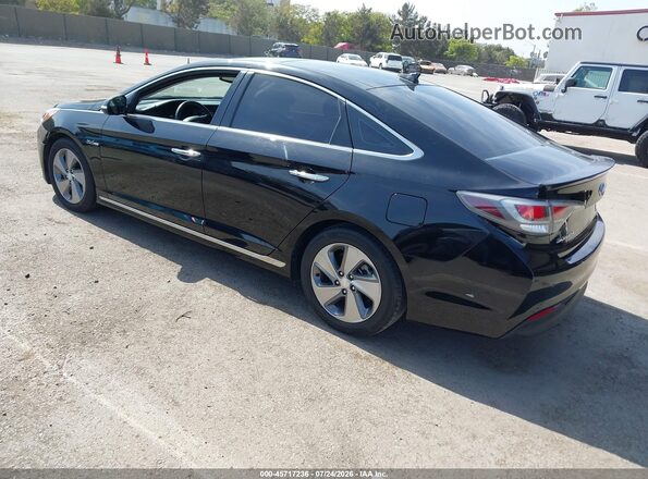 KMHE34L1XGA028185 2016 HYUNDAI SONATA HYBRID Black Задня ліва чверть