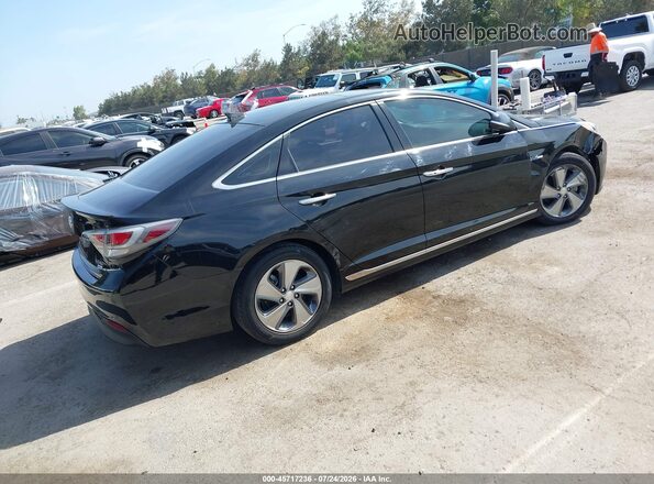 KMHE34L1XGA028185 2016 HYUNDAI SONATA HYBRID Black Задня права чверть