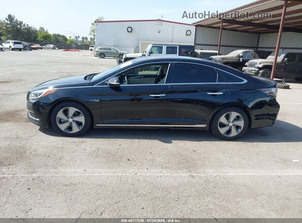 KMHE34L1XGA028185 2016 HYUNDAI SONATA HYBRID Black Панорамний вид салону 360°