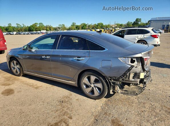 KMHE34L1XHA060197 2017 HYUNDAI SONATA Gray Հետևի ձախ