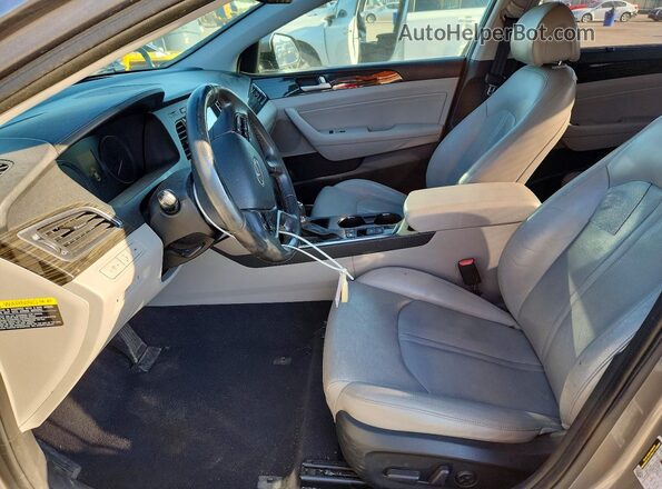 KMHE34L1XHA060197 2017 HYUNDAI SONATA Gray Սալոնի դիմացի տեսք