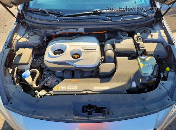 KMHE34L1XHA060197 2017 HYUNDAI SONATA Gray Սալոնի հետևի տեսք