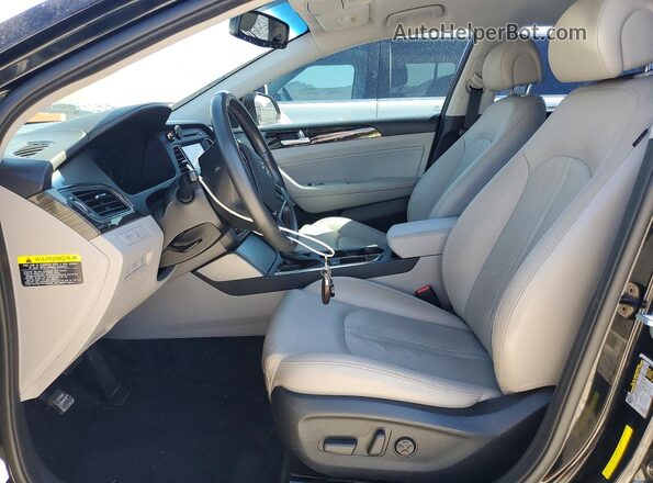 KMHE34L31HA077214 2017 HYUNDAI SONATA Black Vista interior delantera