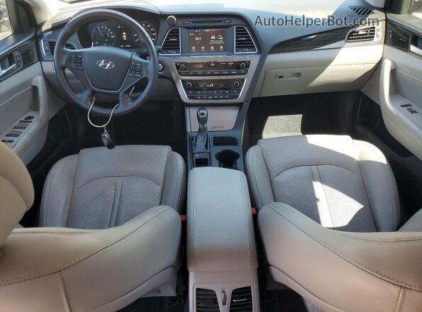 KMHE34L31HA077214 2017 HYUNDAI SONATA Black Vista del salpicadero