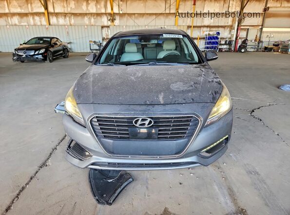 KMHE34L32HA072345 2017 HYUNDAI SONATA Белый Вид спереди