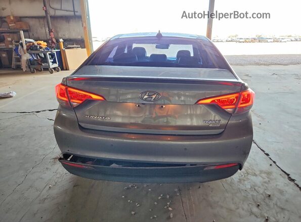 KMHE34L32HA072345 2017 HYUNDAI SONATA Белый Вид сзади