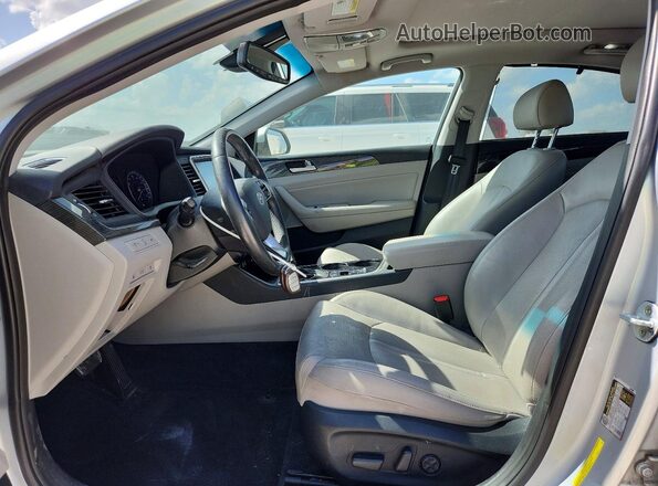 KMHE34L33KA092773 2019 HYUNDAI SONATA Silver Widok wnętrza z przodu