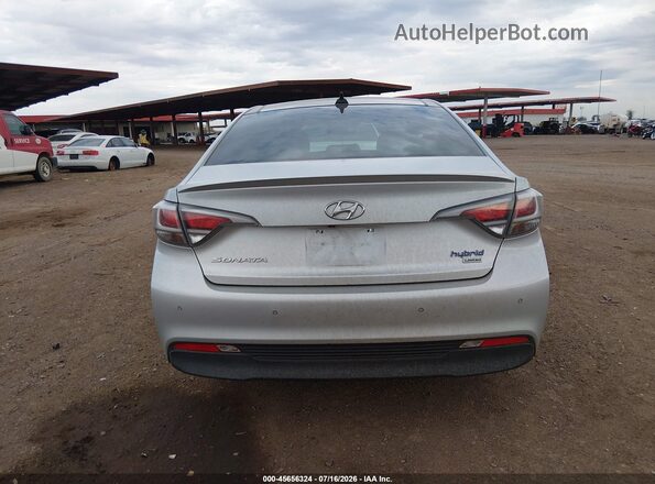 KMHE34L34HA077286 2017 HYUNDAI SONATA HYBRID Silver 