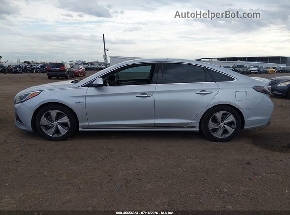 KMHE34L34HA077286 2017 HYUNDAI SONATA HYBRID Silver 360 interior view