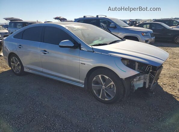 KMHE34L34KA088781 2019 HYUNDAI SONATA Серебряный Передняя правая четверть