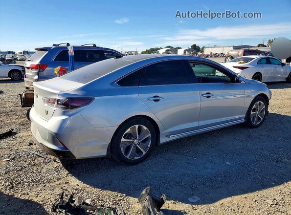 KMHE34L34KA088781 2019 HYUNDAI SONATA Серебряный Задняя правая четверть
