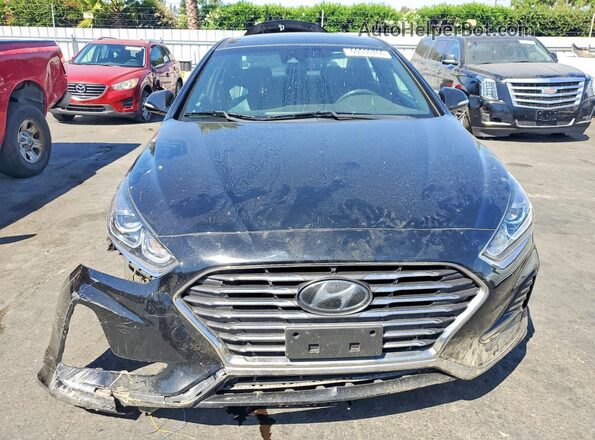 KMHE34L34KA092636 2019 HYUNDAI SONATA Black წინა ხედი