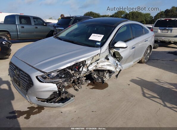 KMHE34L36KA090659 2019 HYUNDAI SONATA HYBRID Gray Przód lewy
