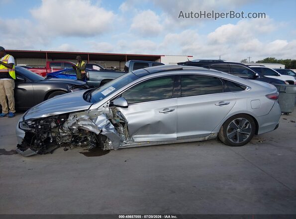 KMHE34L36KA090659 2019 HYUNDAI SONATA HYBRID Gray 