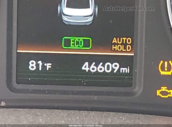 KMHE34L36KA090659 2019 HYUNDAI SONATA HYBRID Gray 