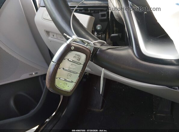 KMHE34L36KA090659 2019 HYUNDAI SONATA HYBRID Gray Widok deski rozdzielczej