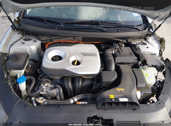 KMHE34L36KA090659 2019 HYUNDAI SONATA HYBRID Gray Widok z tyłu