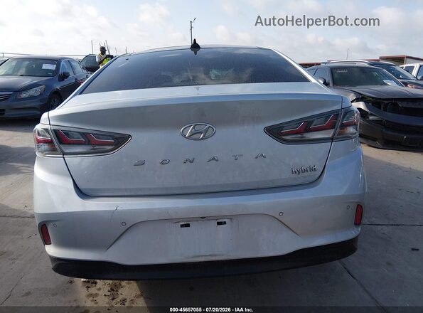 KMHE34L36KA090659 2019 HYUNDAI SONATA HYBRID Gray 