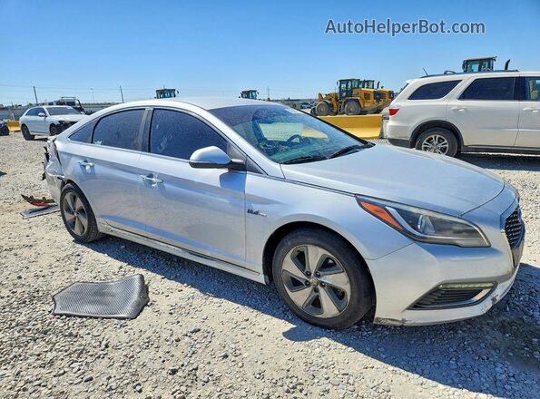 KMHE34L37HA072499 2017 HYUNDAI SONATA Silver Delantero derecho