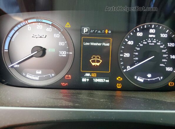 KMHE34L38HA065111 2017 HYUNDAI SONATA Black Вид щитка приладів