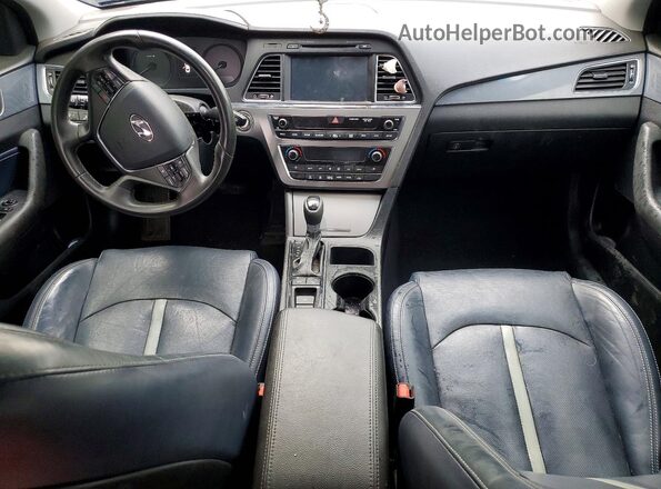 KMHE34L38HA065111 2017 HYUNDAI SONATA Black Вид панелі приладів