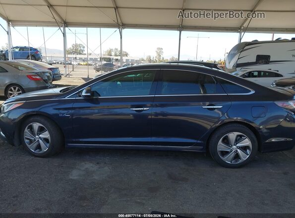 KMHE34L38HA077324 2017 HYUNDAI SONATA HYBRID Black 360 interior view