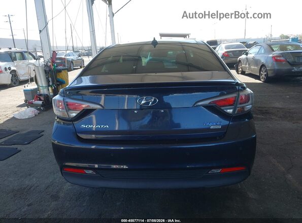KMHE34L38HA077324 2017 HYUNDAI SONATA HYBRID Black 