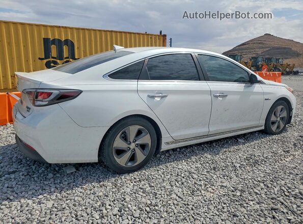 KMHE34L39HA067837 2017 HYUNDAI SONATA White უკანა მარჯვენა