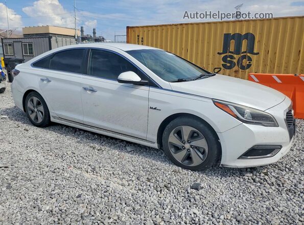 KMHE34L39HA067837 2017 HYUNDAI SONATA White წინა მარჯვენა