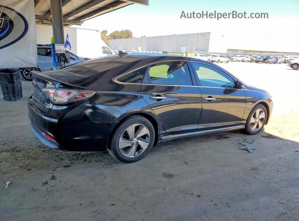 KMHE34L3XHA064476 2017 HYUNDAI SONATA Black Tył prawy
