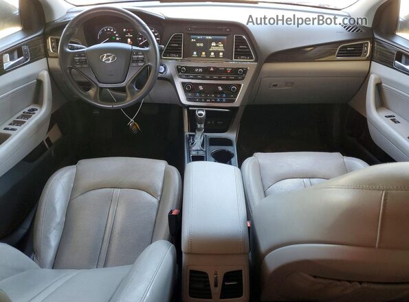 KMHE34L3XHA064476 2017 HYUNDAI SONATA Black Widok deski rozdzielczej