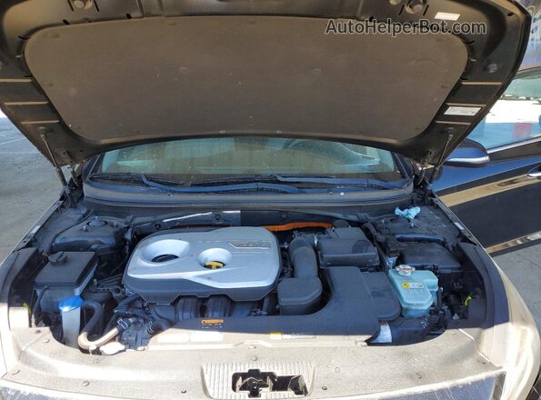 KMHE34L3XHA064476 2017 HYUNDAI SONATA Black Widok wnętrza z tyłu