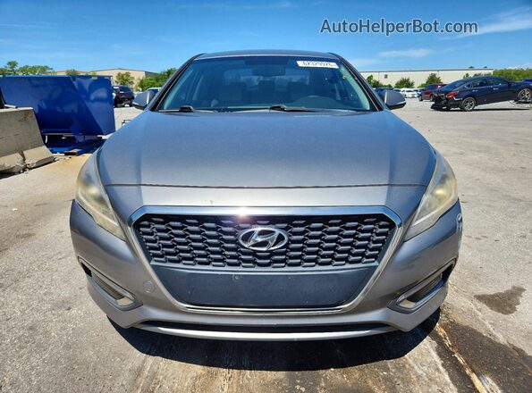 KMHE34L3XHA069211 2017 HYUNDAI SONATA Gray Vista frontal