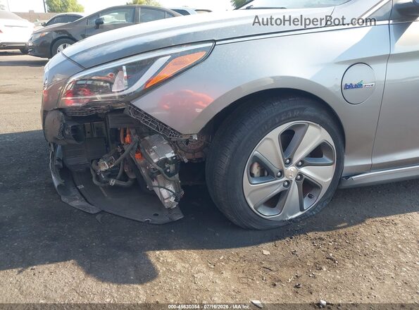 KMHE54L28HA059651 2017 HYUNDAI SONATA PLUG-IN HYBRID Серый Вид спереди