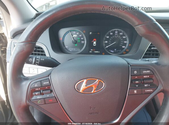 KMHE54L28HA059651 2017 HYUNDAI SONATA PLUG-IN HYBRID Серый Вид задних сидений