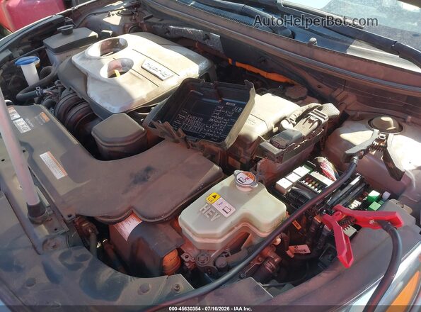 KMHE54L28HA059651 2017 HYUNDAI SONATA PLUG-IN HYBRID Серый Вид сзади