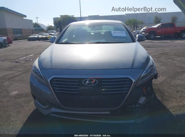 KMHE54L28HA059651 2017 HYUNDAI SONATA PLUG-IN HYBRID Серый Вид щитка приборов