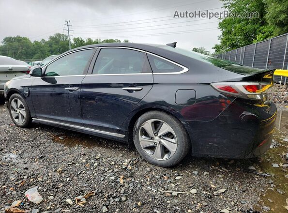 KMHE54L2XGA021224 2016 HYUNDAI SONATA Black უკანა მარცხენა