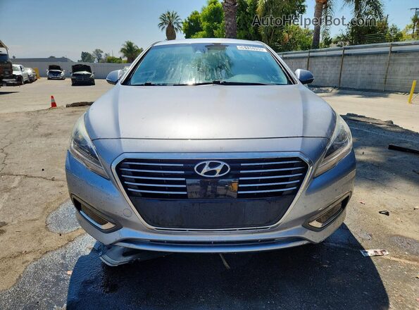 KMHE54L2XHA044522 2017 HYUNDAI SONATA Gray Widok z przodu
